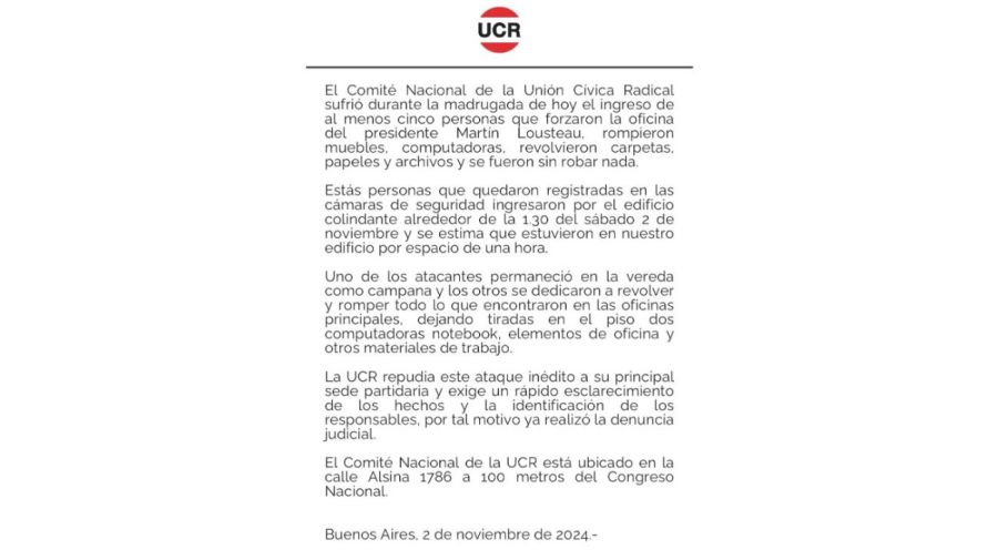 Comunicado UCR