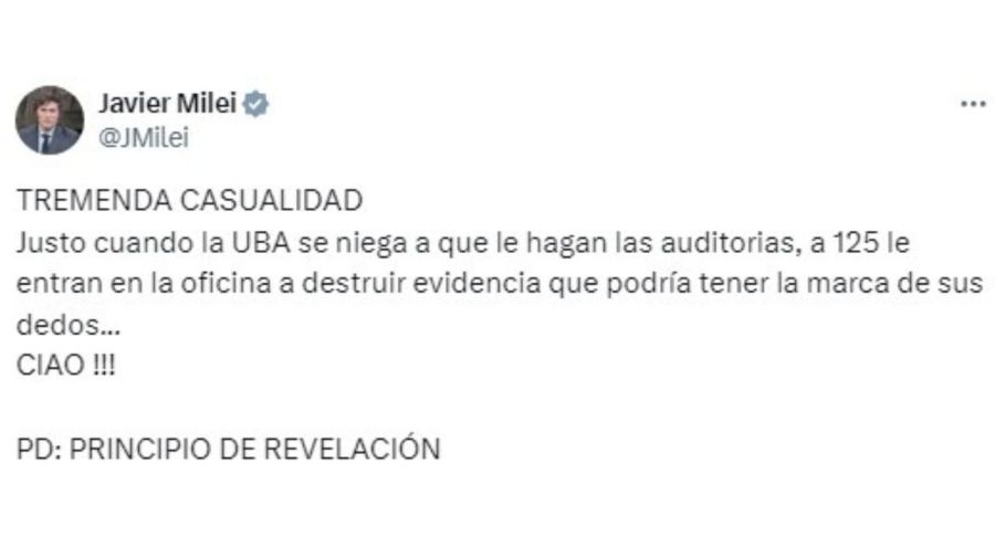 Javier Milei contra Martín Lousteau