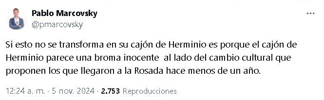 Tuits contra las declaraciones de Eduardo Feinmann para con la comunidad LGTBIQ+