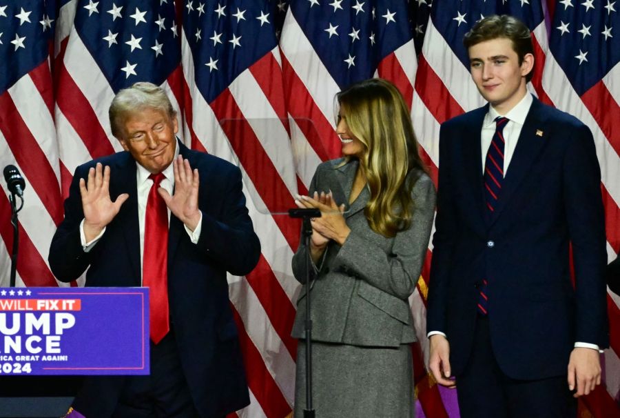 Donald y Barron Trump