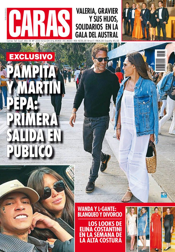 Exclusivo Pampita y Martín Pepa: primera salida en público