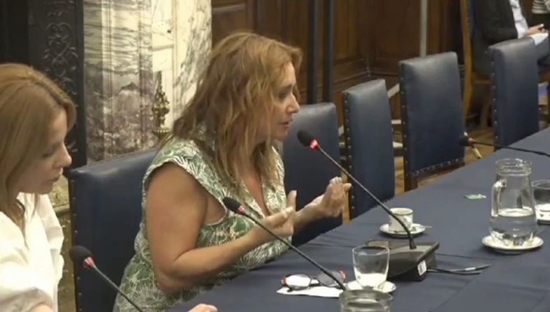 Nancy Pazos en la Cámara de Diputados