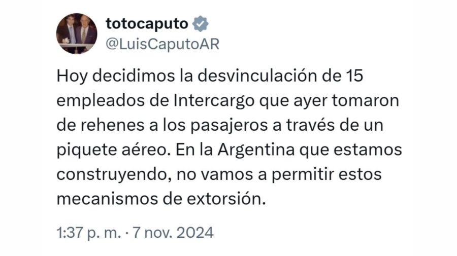 Intercargo despidos