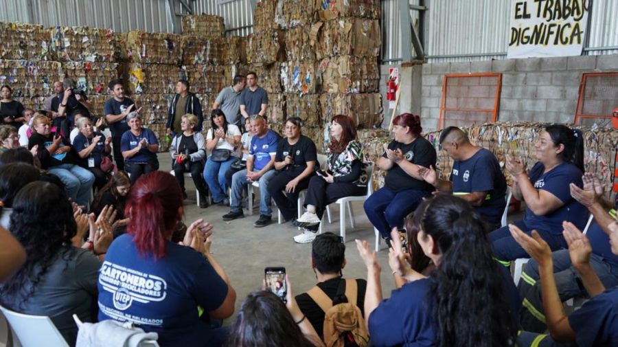 Cristina reinvindicó a Natalia Zaracho y a los cartoneros