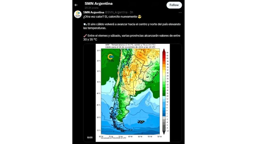 Servicio Meteorológico Nacional 20241107