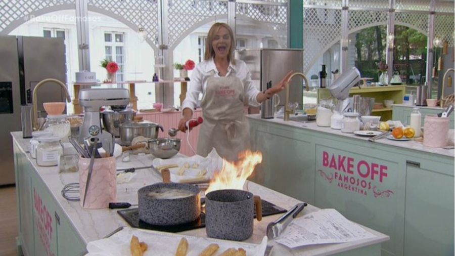 Tensión en Bake Off Famosos: preparaciones prendidas fuego y Maru Botana terminó accidentada 