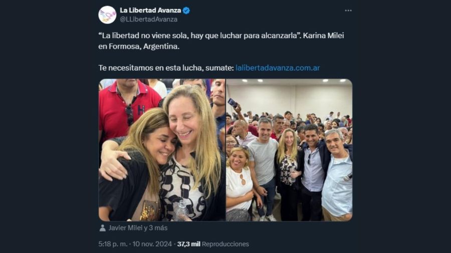 Karina Milei en Formosa