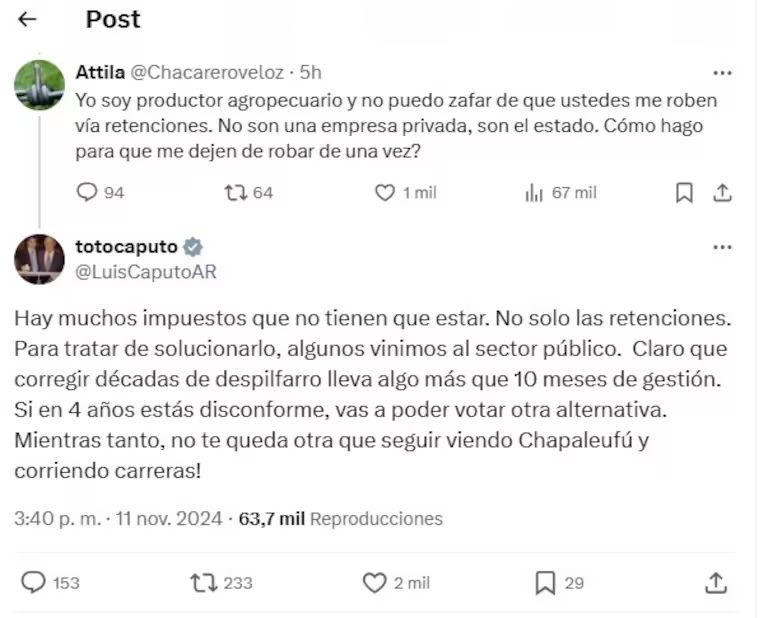 Los tuits que iniciaron la polémica