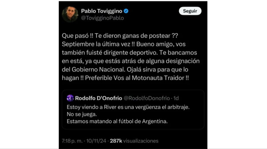 Toviggino vs Gallardo y D'Onofrio