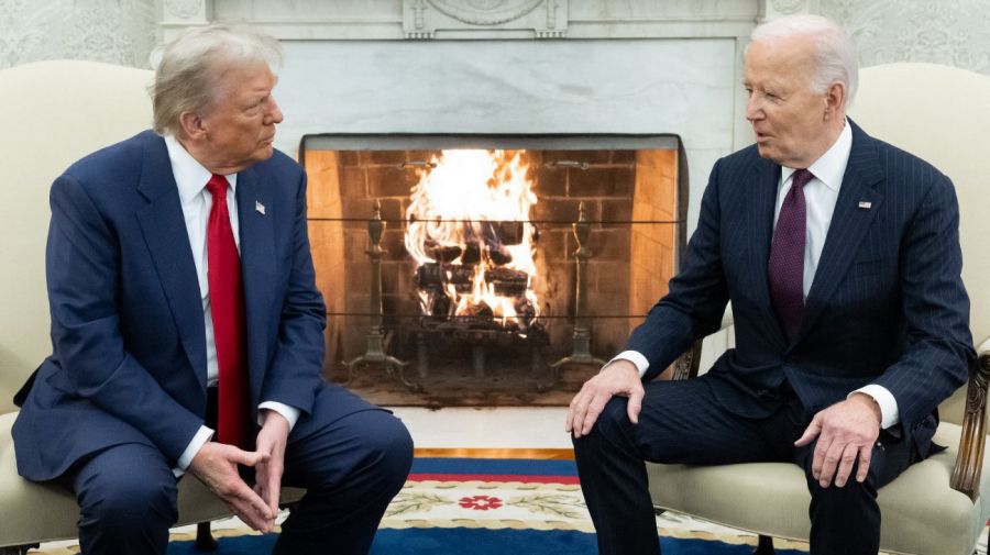 Encuentro en la Casa Blanca de Joe Biden y Donald Trump