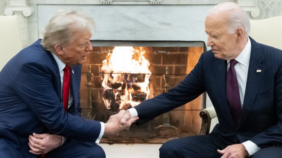 Encuentro en la Casa Blanca de Joe Biden y Donald Trump