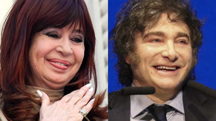 Cristina Kirchner y Javier Milei