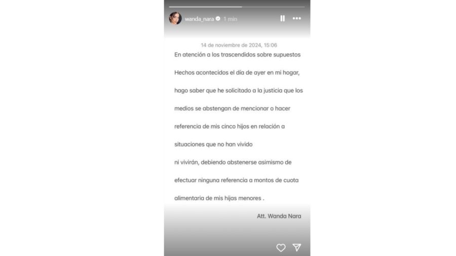 El comunicado de Wanda Nara tras su denuncia a Mauro Icardi