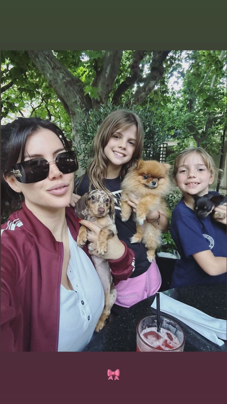 El reencuentro de las hijas de Wanda Nara con sus mascotas