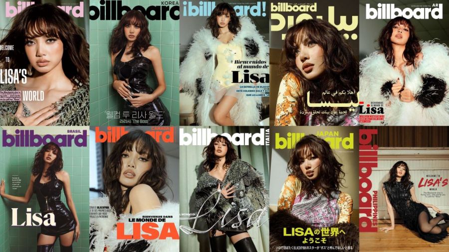 Lisa en la primera tapa mundial de Billboard