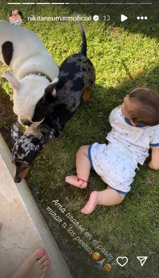 La foto más tierna de Nicole Neumann junto a Cruz Urcera y sus mascotas