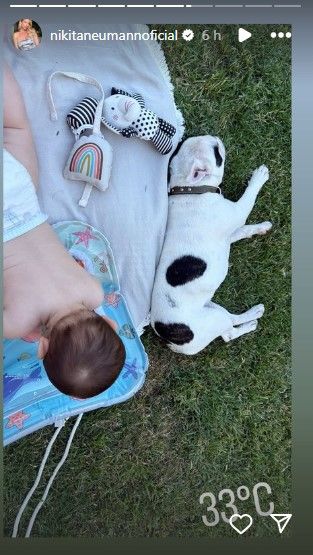 La foto más tierna de Nicole Neumann junto a Cruz Urcera y sus mascotas