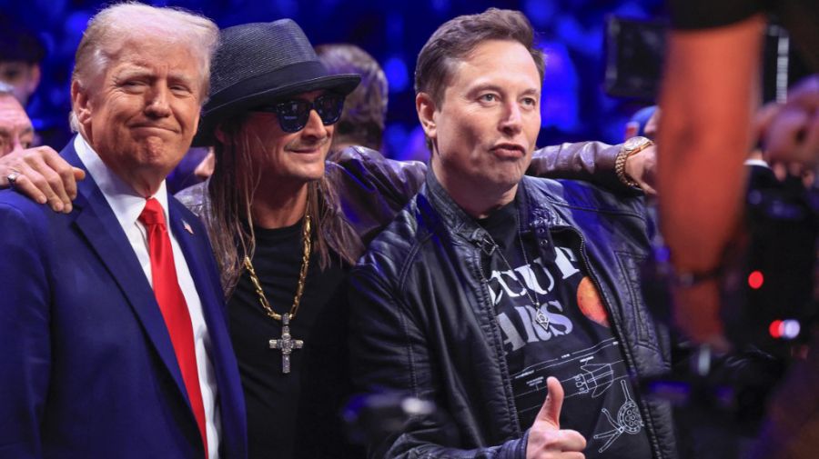 Trump fue con Musk al Madison a ver una pelea de MMA y se convirtió en la principal atracción de la noche.