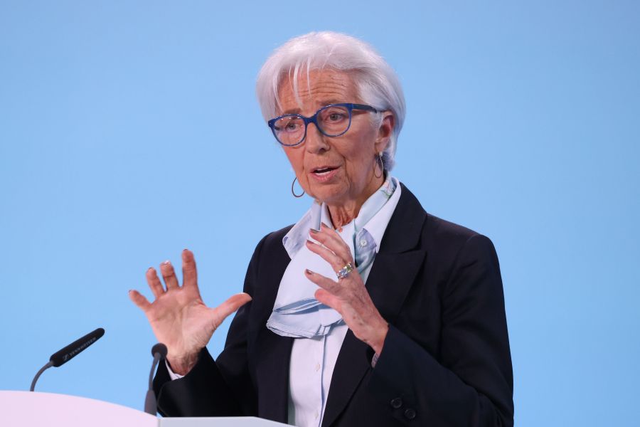 European Central Bank President Christine Lagarde Rates Decision News Conference