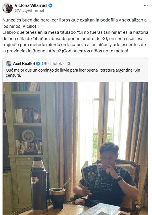 El tuit de Victoria Villaruel