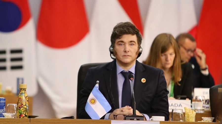 Javier Milei en la cumbre del G20 en Río de Janeiro