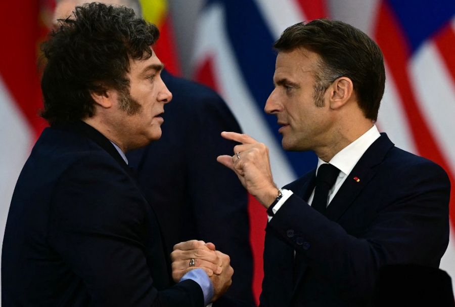 Emmanuel Macron y Javier Milei 20241118