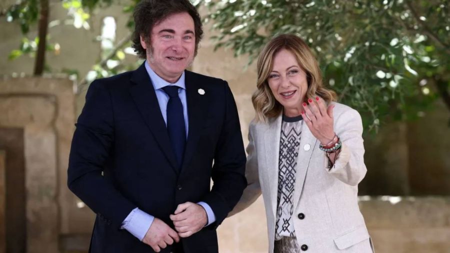 Milei y Meloni