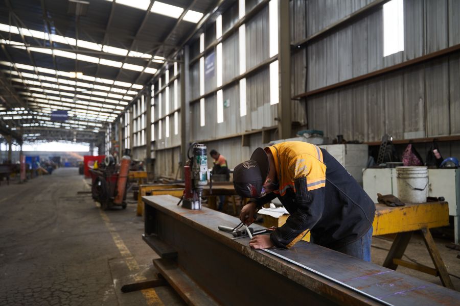 A Steel Works Facility As US Targets China With Tariffs Of Steel Routed Through Mexico