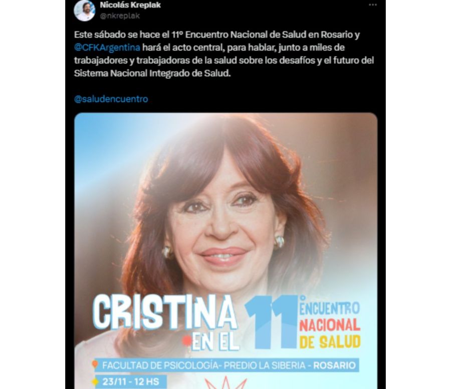 Cristina Kirchner busca 