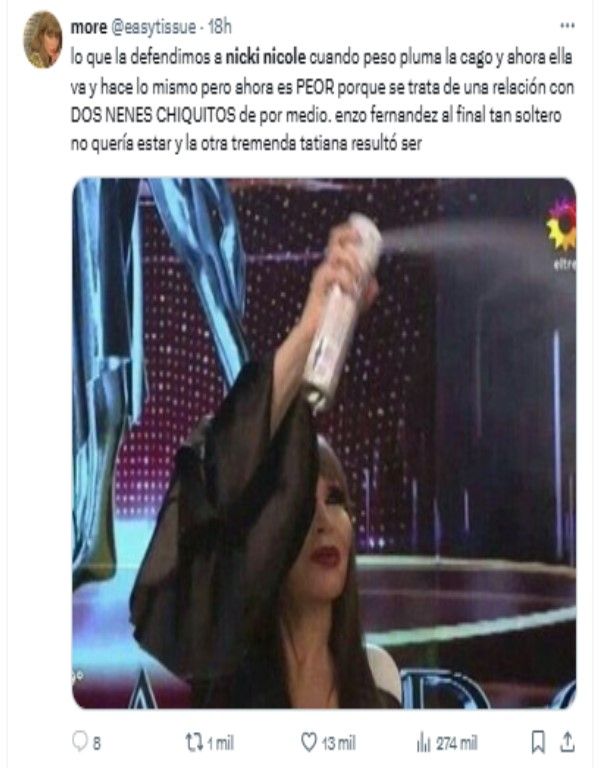 Nicki Nicole y Enzo Fernández: los mejores memes del rumor que sacudió las redes