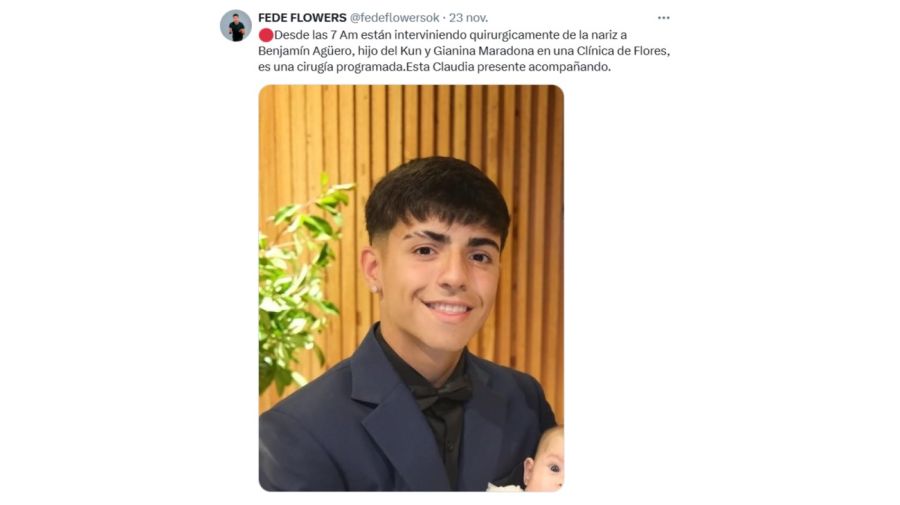 Operaron a Benjamín Agüero