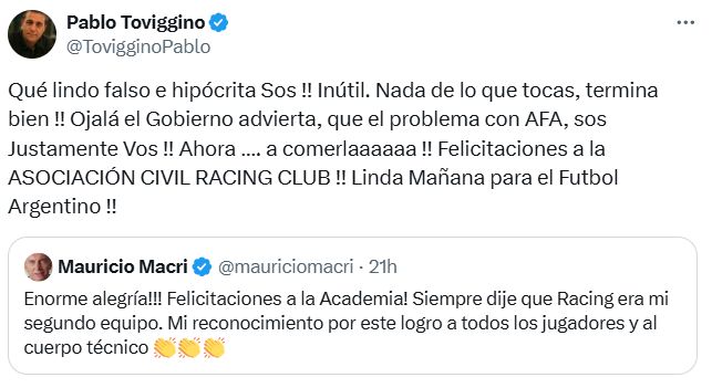 Toviggino vs Macri