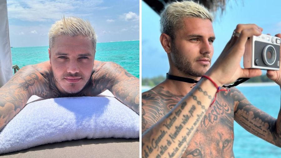 Mauro Icardi en las Islas Maldivas