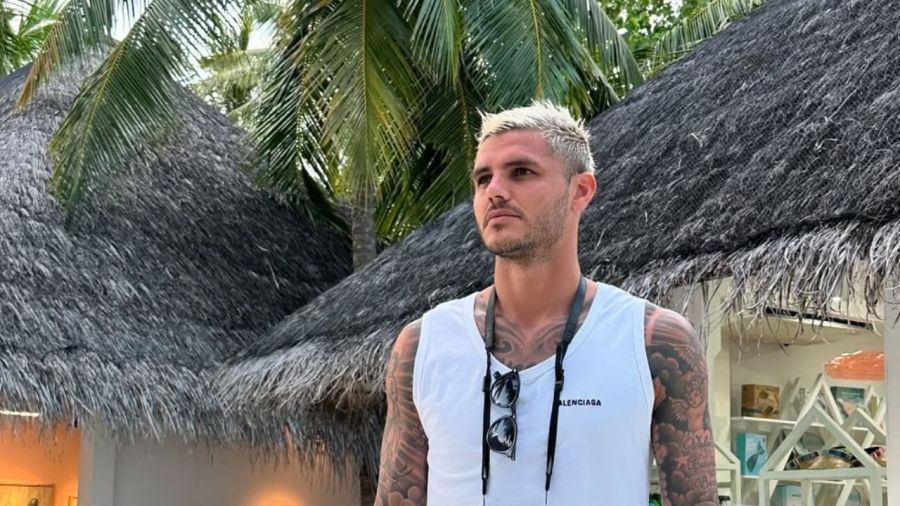 Mauro Icardi se fue de vacaciones a las Islas Maldivas