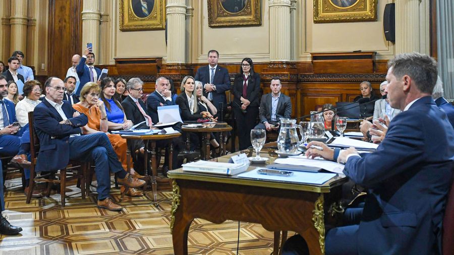 Mariano Cuneo Libarona ante el senado x el tratamiento de 