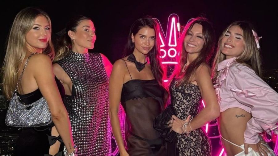 Pampita, Zaira Nara, Jimena Barón, Stephanie Demner y Juli Poggio 