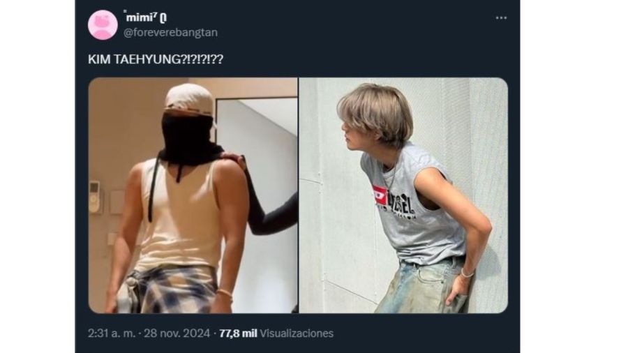 El cuerpo de Kim Taehyung