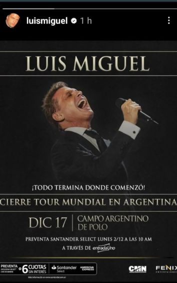 Entradas Luis Miguel 