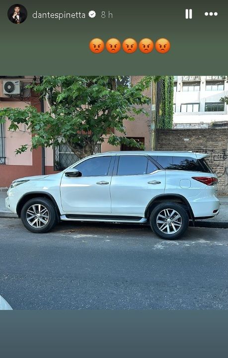 La camioneta que le robaron a Dante Spinetta