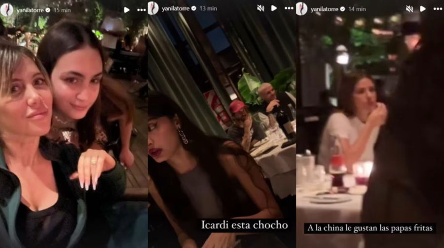 Wanda Nara, L-Gante, Mauro Icardi y la China Suárez coincidieron en un restaurante