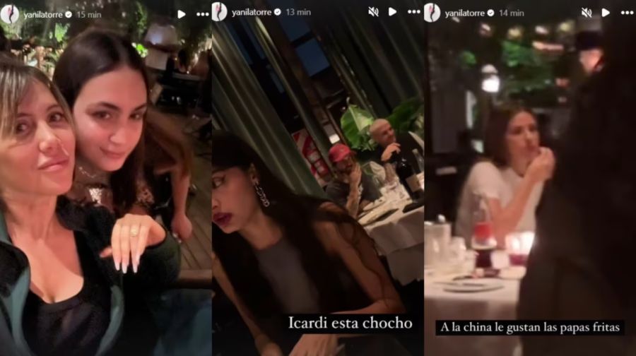 Wanda Nara, L-Gante, Mauro Icardi y La China Suárez, juntos en un restaurante 4