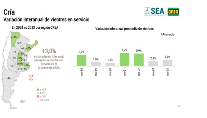 Proyecciones ganaderas en los establecimientos CREA noviembre