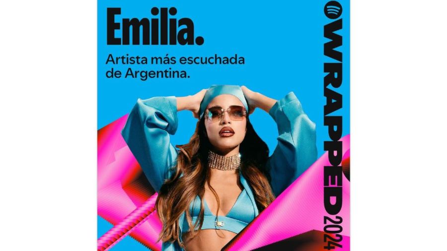 Emilia Mernes fue la artista más escuchada en Argentina en Spotify en 2024