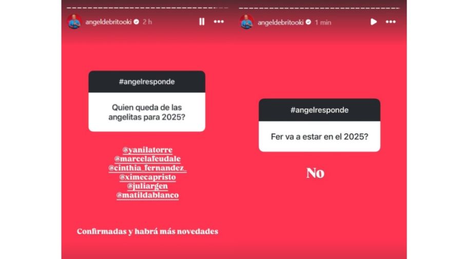 Ángel de Brito anunció quiénes son las panelistas confirmadas para LAM en 2025