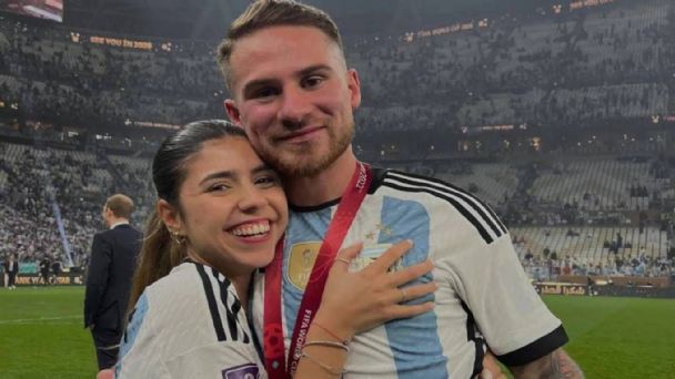 Cami Mayan cuando era pareja de Mac Allister