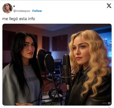 Lali con Madonna