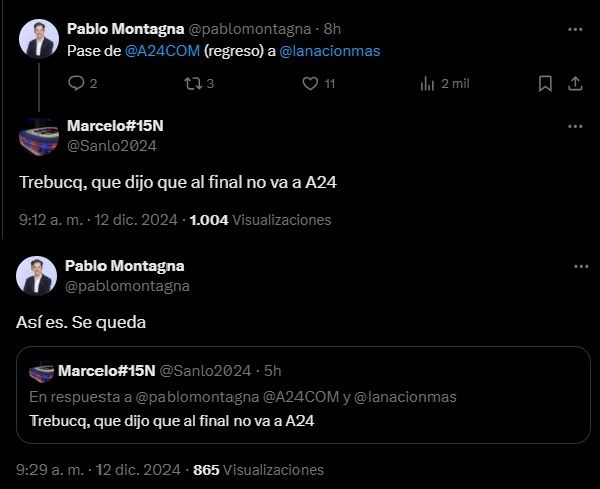Pablo Montagna confirmó que Esteban Trebucq seguirá en LN+