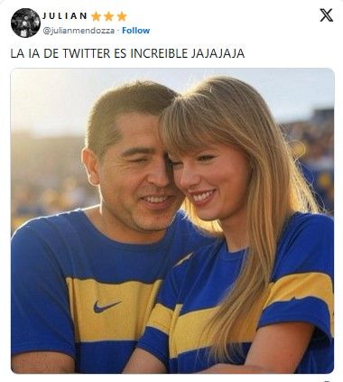 Riquelme con Taylos Swift