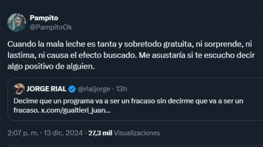 Jorge Rial contra Pampito