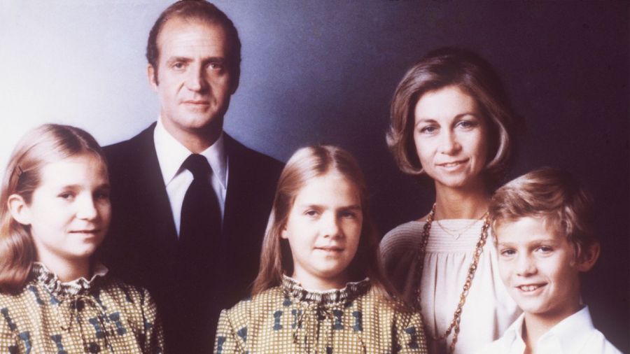 Retrato de la familia real antes del idilio de Juan Carlos con Marta Gayá